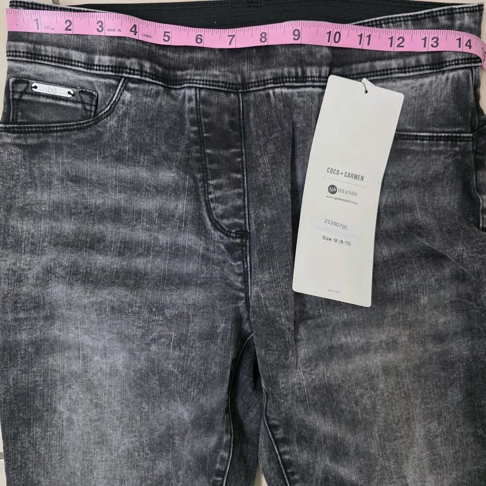 Coco + Carmen OMG Skinny Lifts Holds Jeans Distressed Black Sz 8 M NWT - Picture 4 of 8